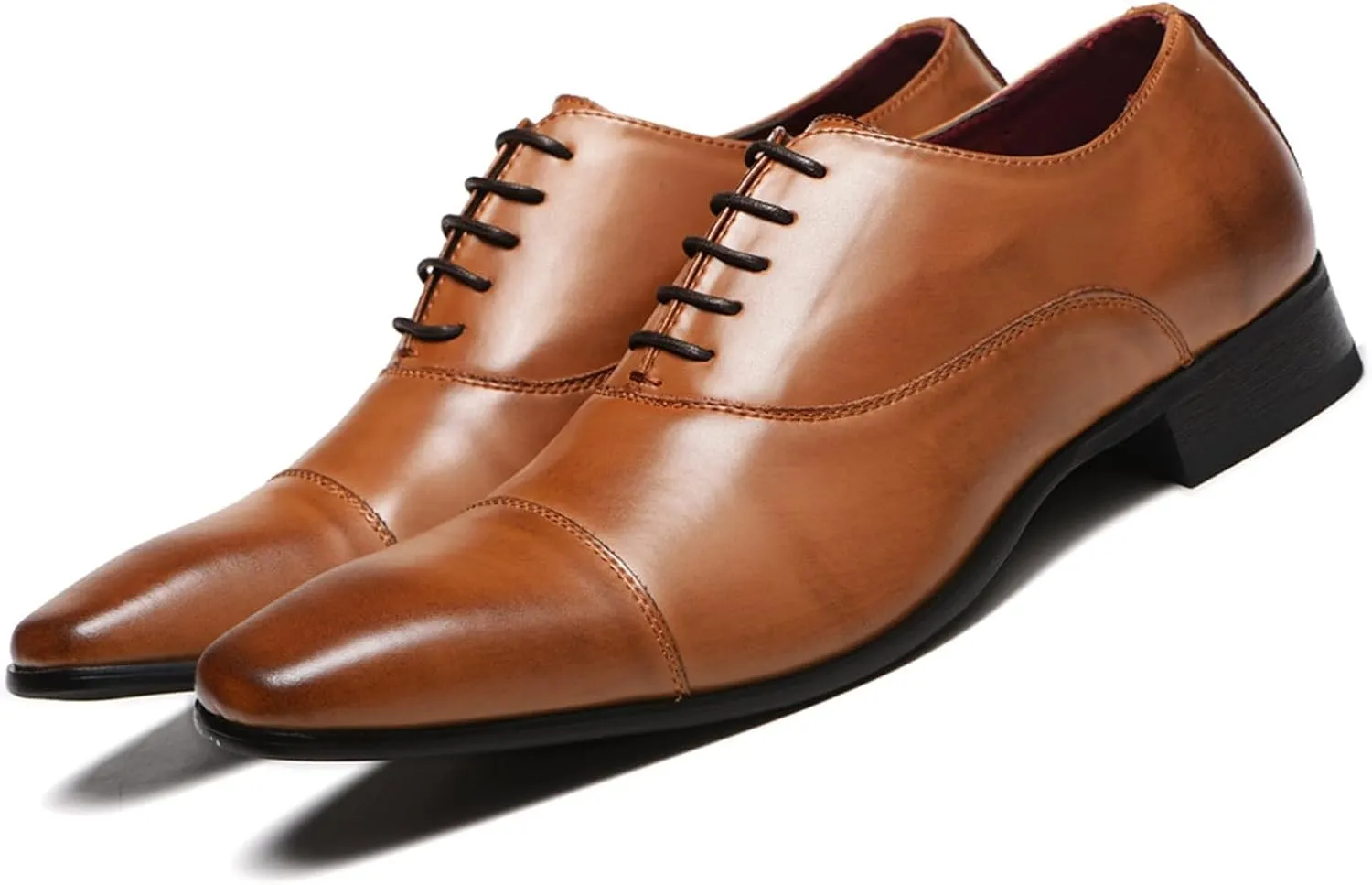 ADMLZQQ Mens Leather Dress Shoes Oxfords Formal Dress Shoes for Men Business Derby Shoes