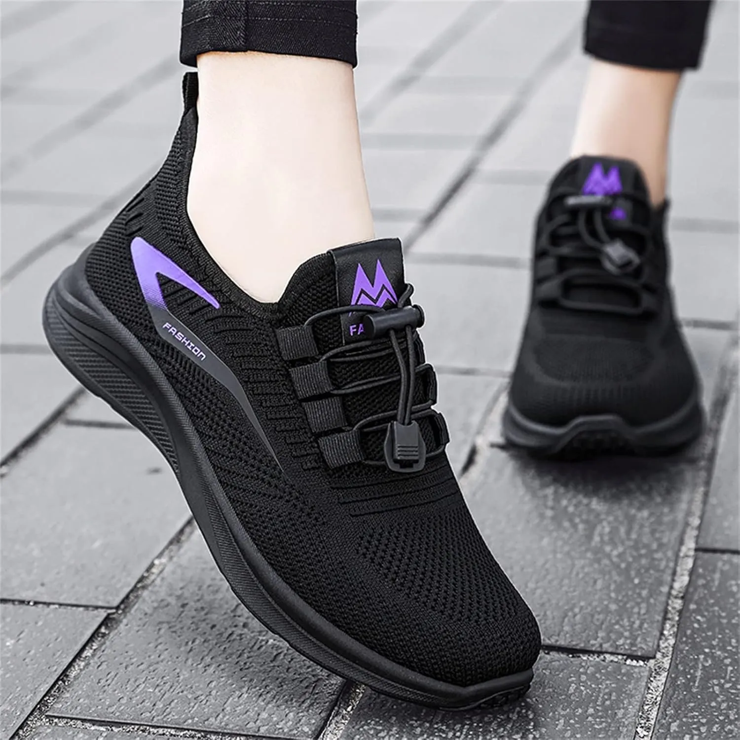 AMDBEL Fashion Sneakers for Women 2024, Womens Canvas Sneakers High Top Lace up Casual Walking Shoes Air Cushion Sneakers