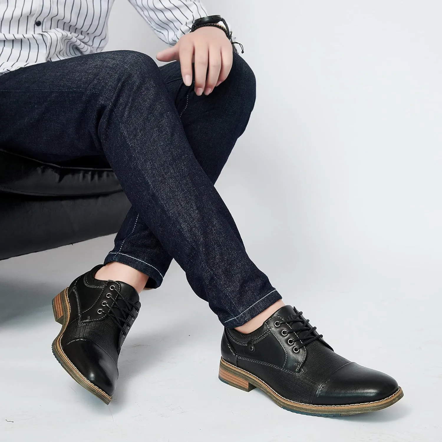 Arkbird Mens Dress Shoes Modern Oxford Leather Formal Shoe for Business and Derby Occasions