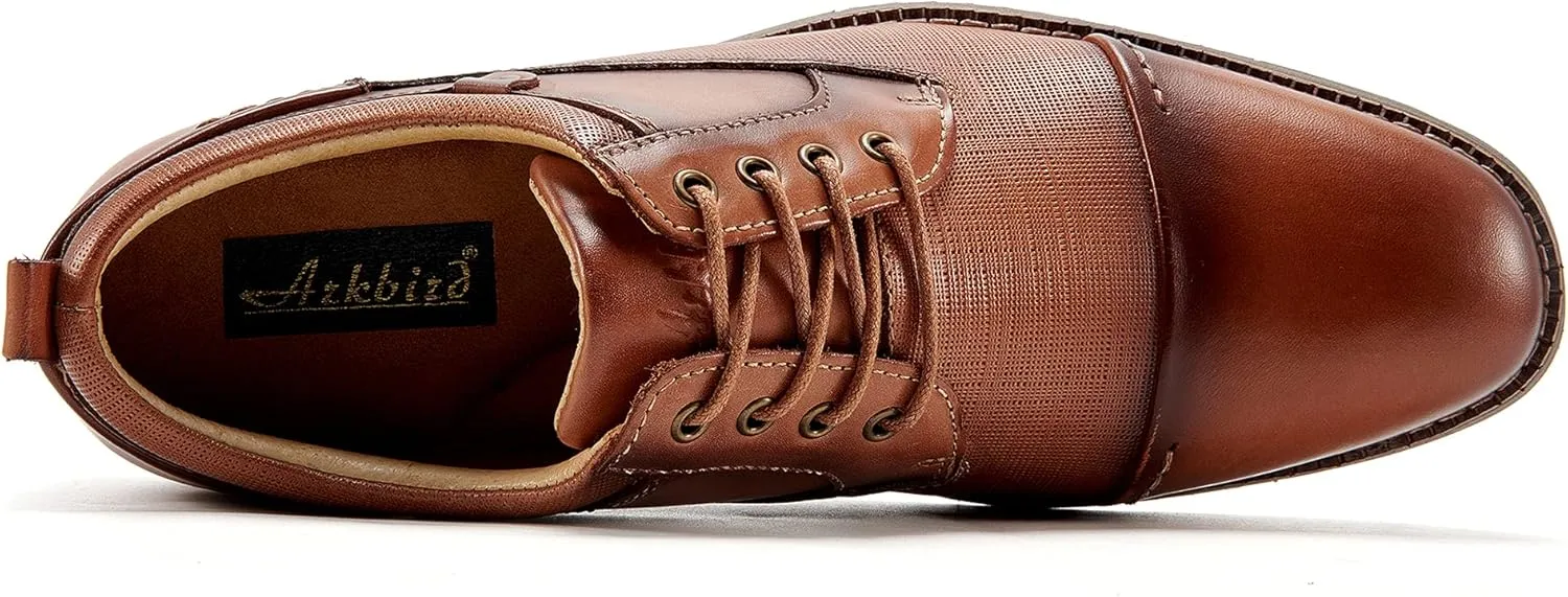 Arkbird Mens Dress Shoes Modern Oxford Leather Formal Shoe for Business and Derby Occasions