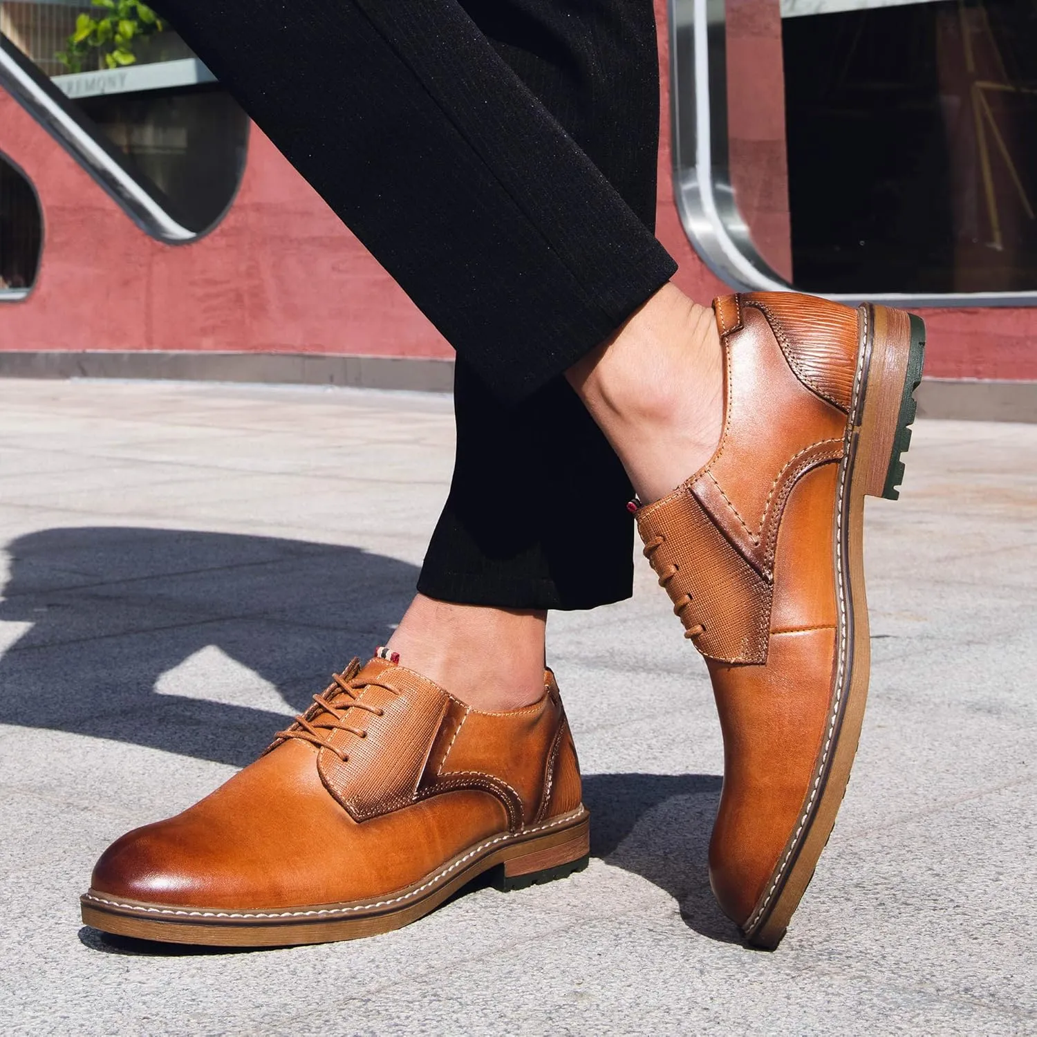 Arkbird Mens Dress Shoes Modern Oxford Leather Formal Shoe for Business and Derby Occasions