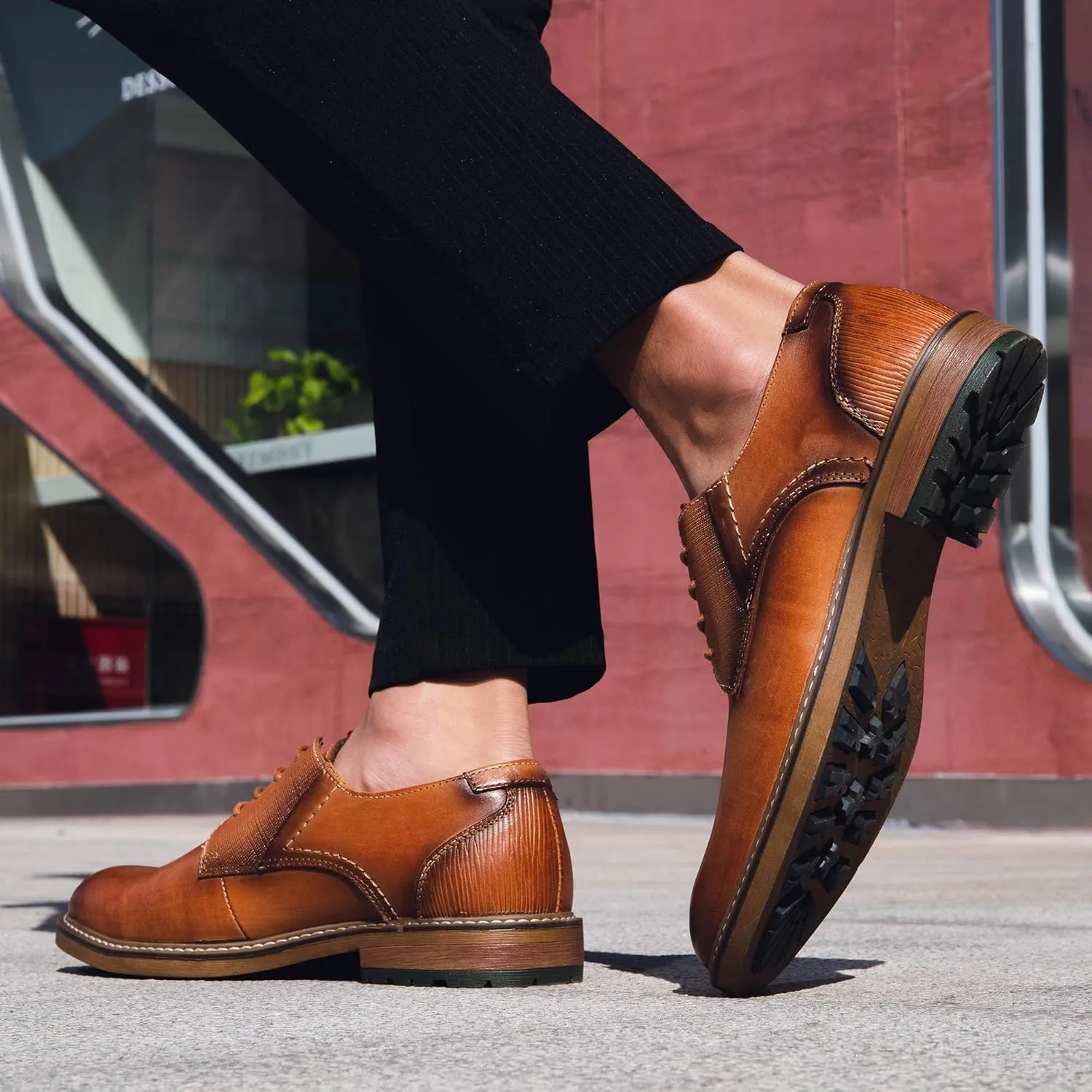 Arkbird Mens Dress Shoes Modern Oxford Leather Formal Shoe for Business and Derby Occasions