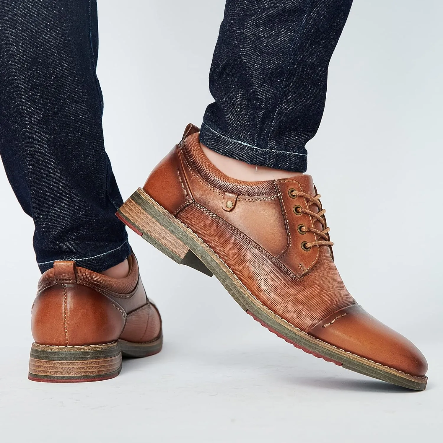Arkbird Mens Dress Shoes Modern Oxford Leather Formal Shoe for Business and Derby Occasions