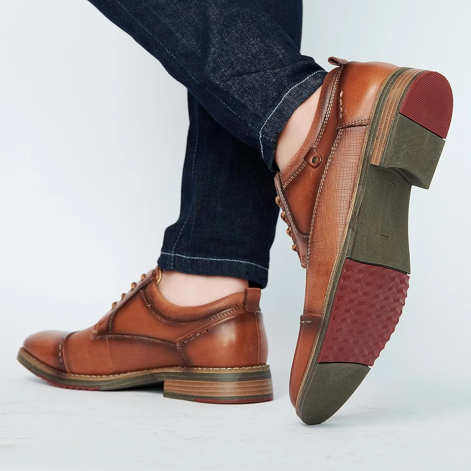 Arkbird Mens Dress Shoes Modern Oxford Leather Formal Shoe for Business and Derby Occasions