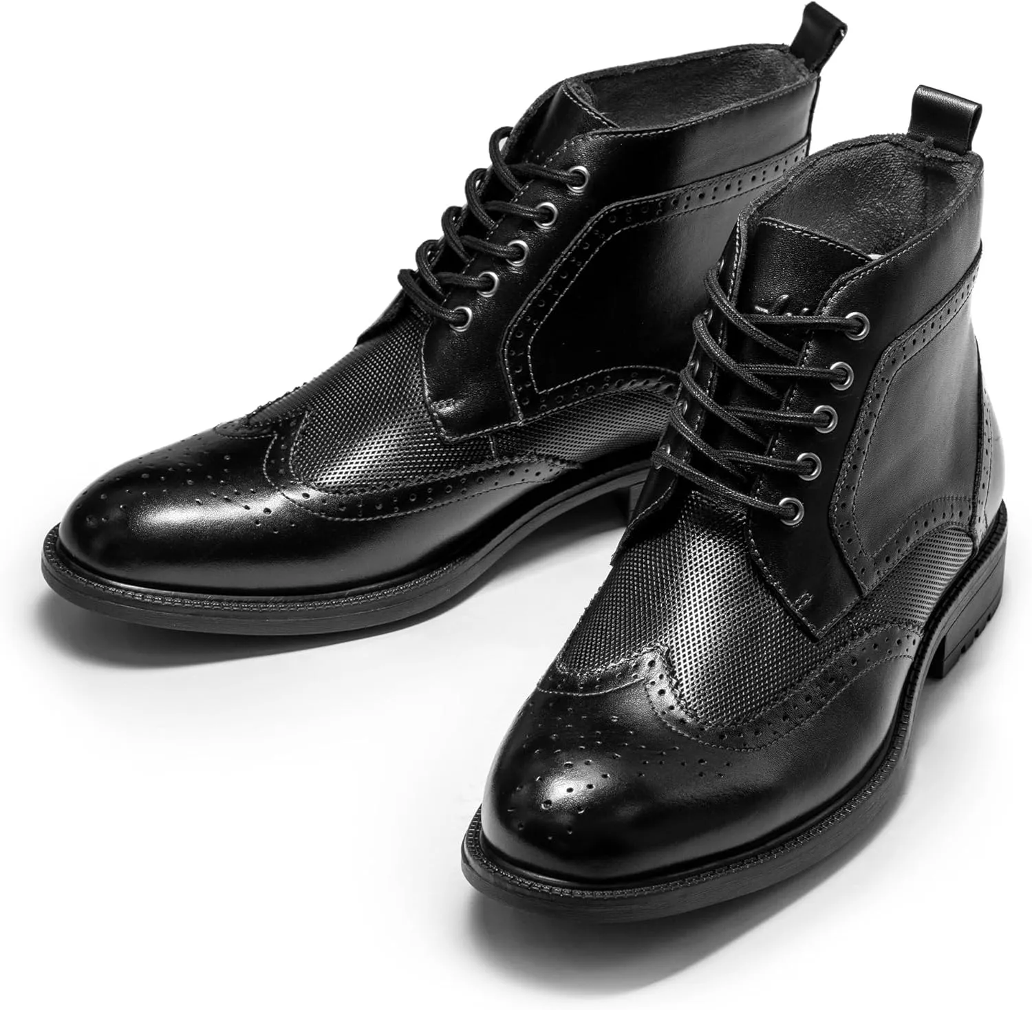 Arkbird Mens Oxford Dress Boots Fashion Casual Genuine Leather Brogue Chukka Ankle Boot for Men
