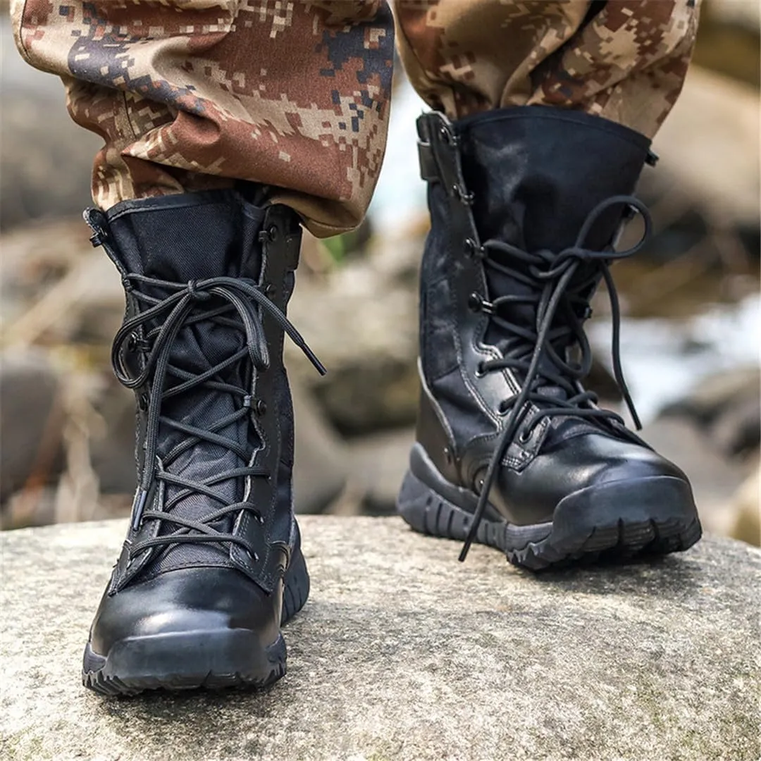 Autumn Ultra Light Men's Tactical Boots Outdoor Waterproof Non-Slip Hiking Shoes Travel Shoes