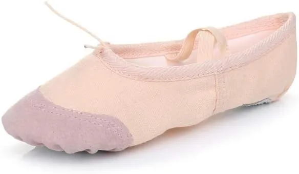Ballet Women Canvas Dance Shoes Gymnastics Yoga Shoes Children Adult Soft Canvas Flats