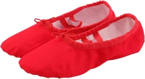 Ballet Women Canvas Dance Shoes Gymnastics Yoga Shoes Children Adult Soft Canvas Flats