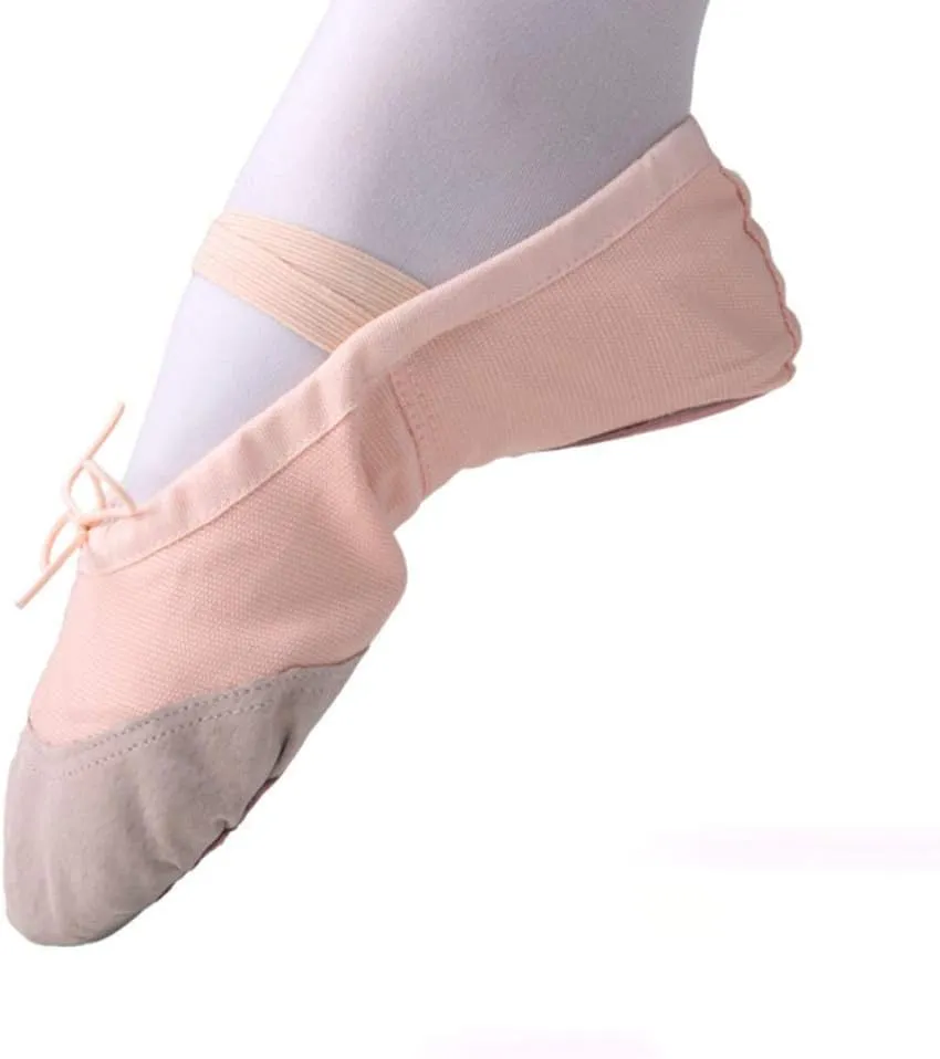 Ballet Women Canvas Dance Shoes Gymnastics Yoga Shoes Children Adult Soft Canvas Flats