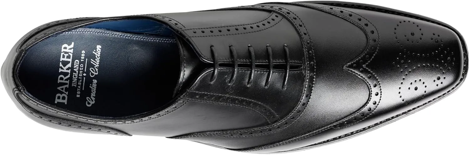 BARKER Johnny Men's Handmade Leather Brogue Oxford Shoes ?C Goodyear Welted, Full Leather Sole & Lining, Premium Formal Dress Shoes for Business & Weddings