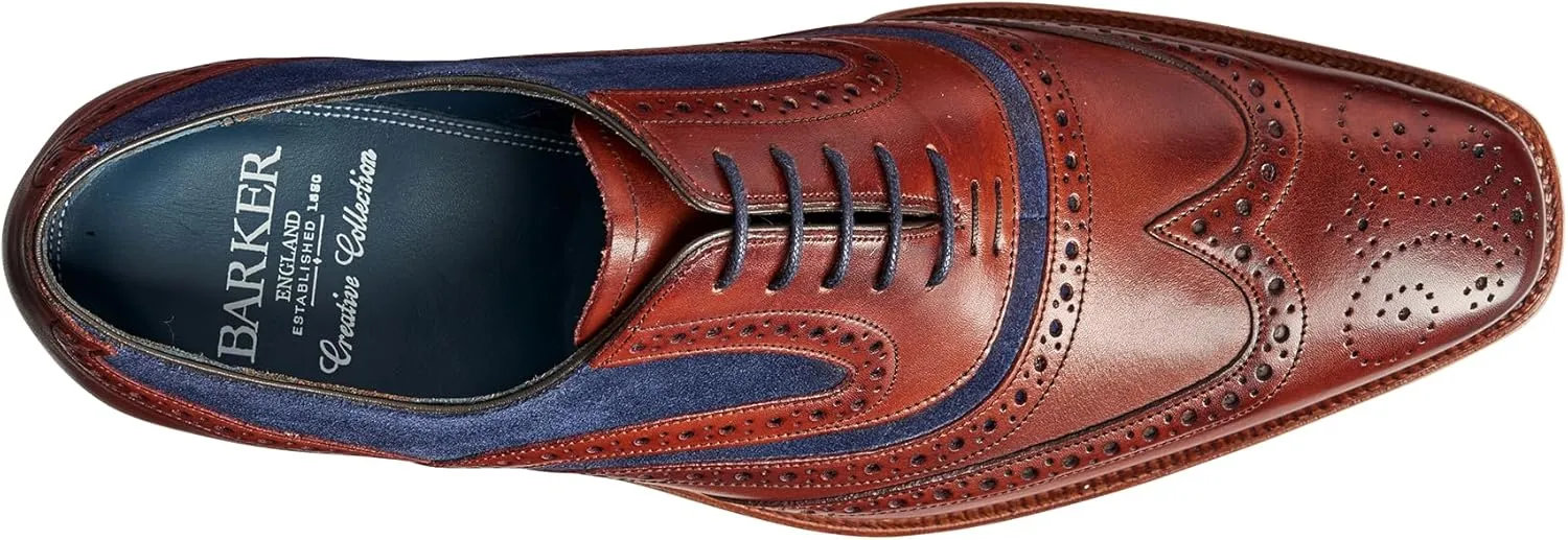 BARKER McClean Men's Handmade Leather Oxford Dress Shoes ?C Goodyear Welted, Full Leather Sole, Premium Calf Leather ?C Formal & Business Wear