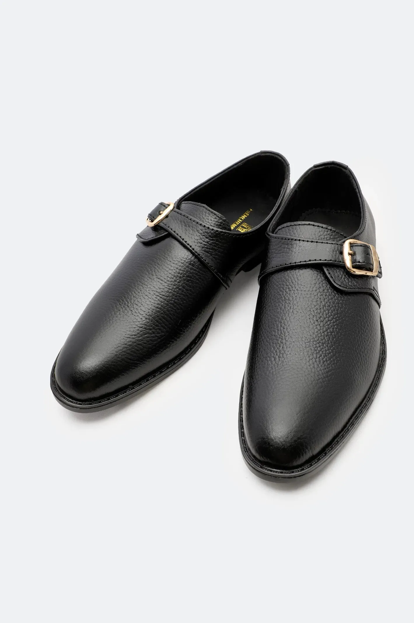 Black Formal Monk Shoes