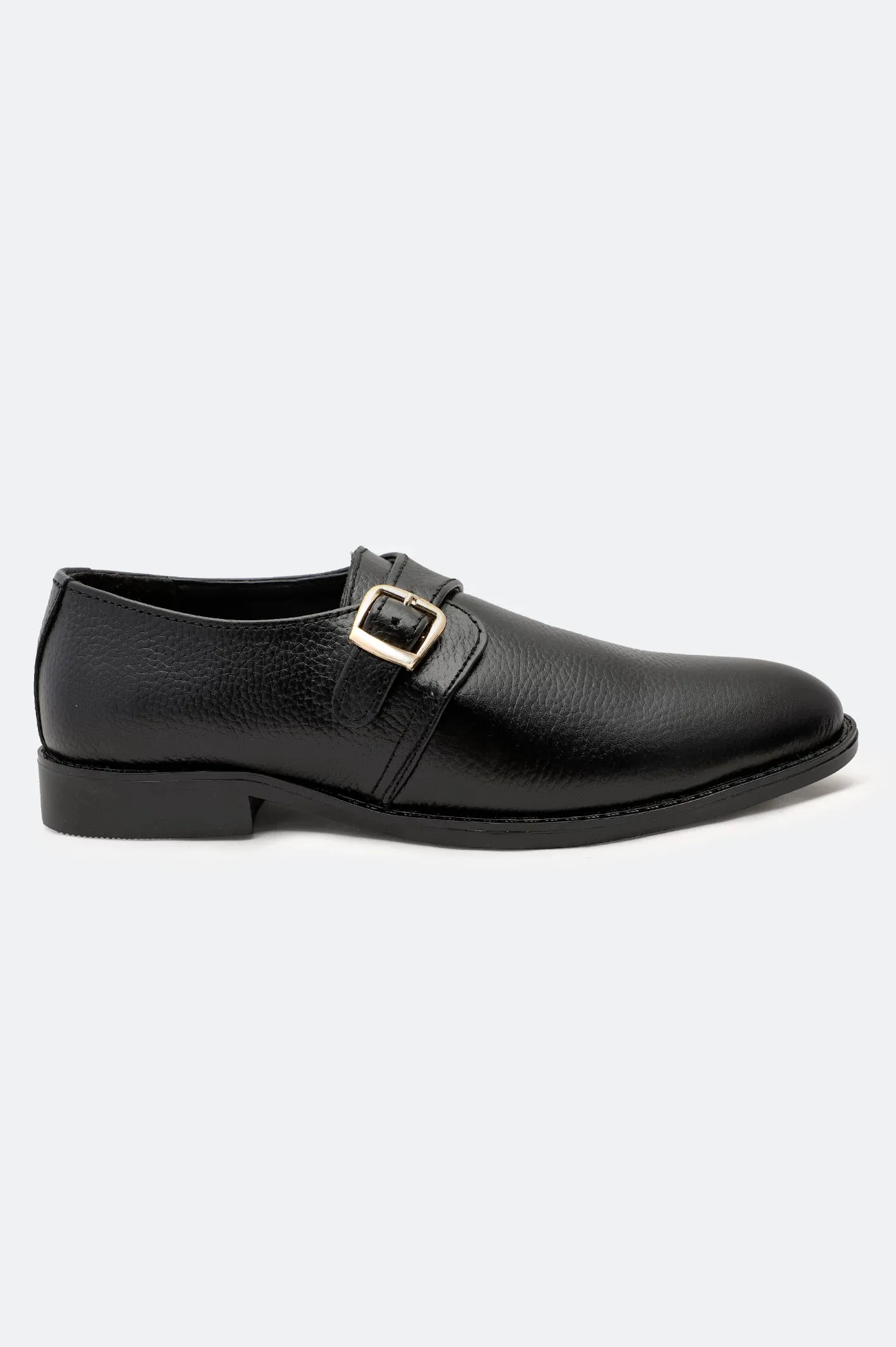 Black Formal Monk Shoes
