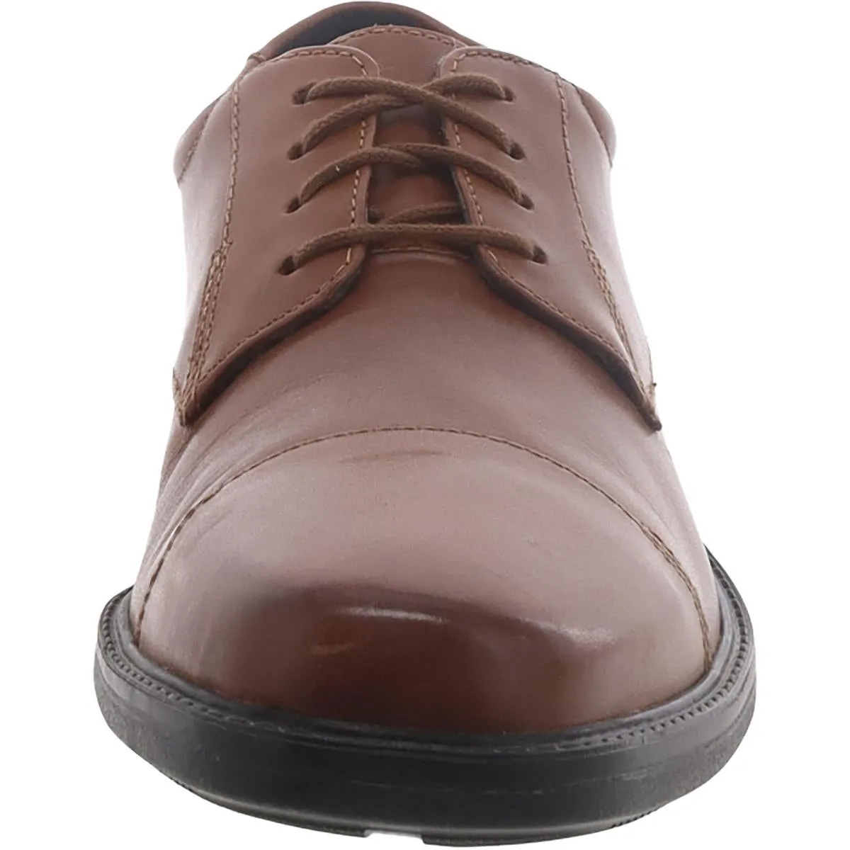 Bostonian Mens Wenham Cap Leather Square Toe Cap Toe Oxfords