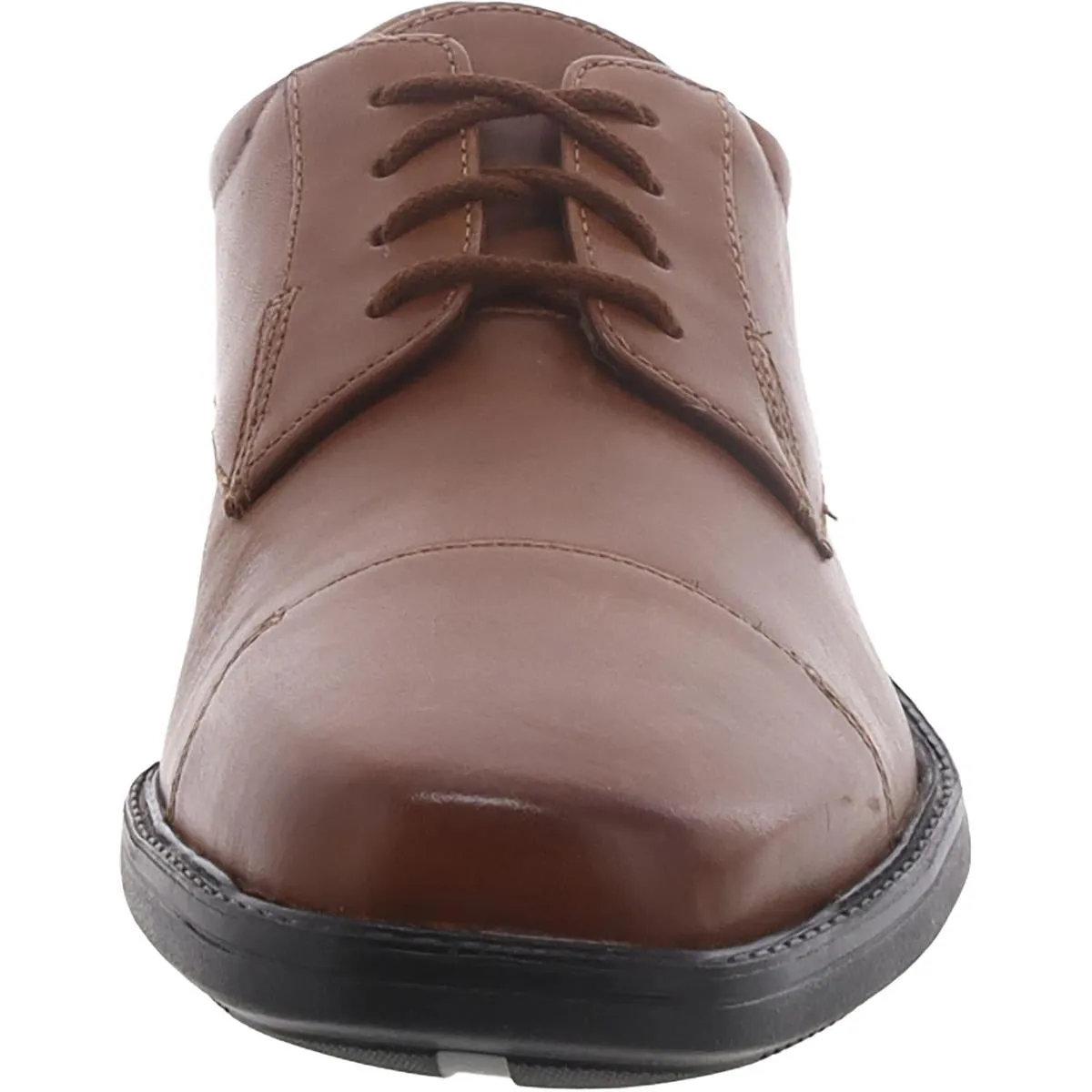 Bostonian Mens Wenham Cap Leather Square Toe Cap Toe Oxfords