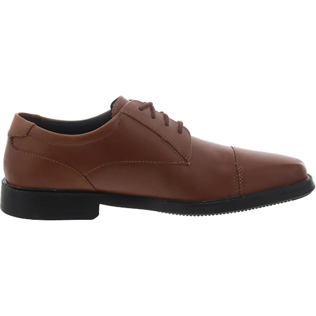 Bostonian Mens Wenham Cap Leather Square Toe Cap Toe Oxfords