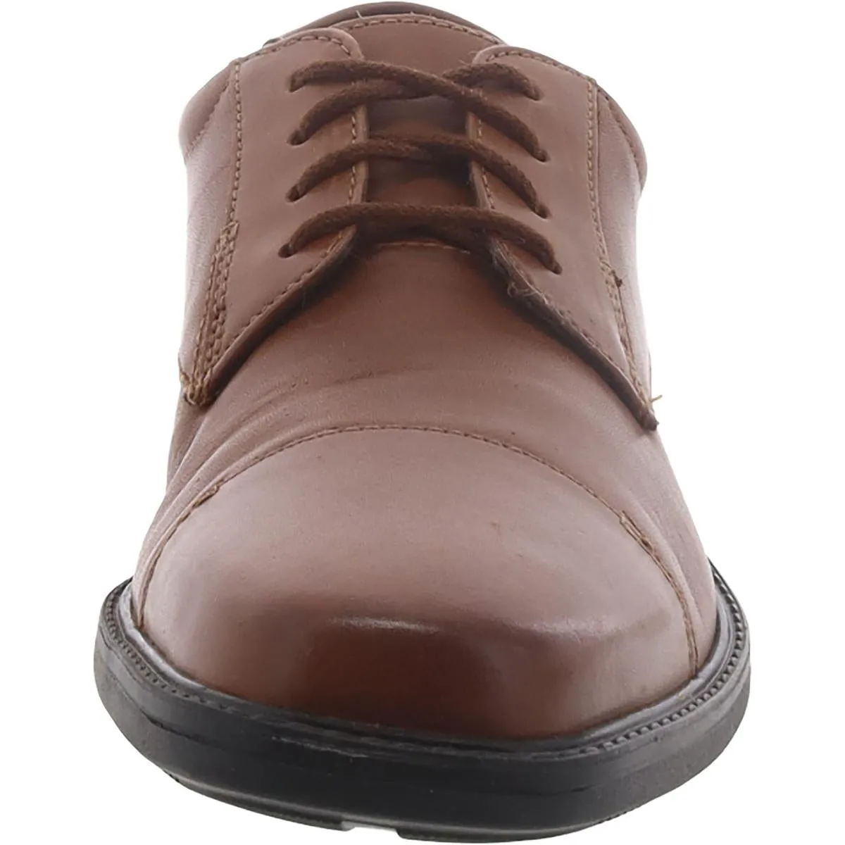 Bostonian Mens Wenham Cap Leather Square Toe Cap Toe Oxfords