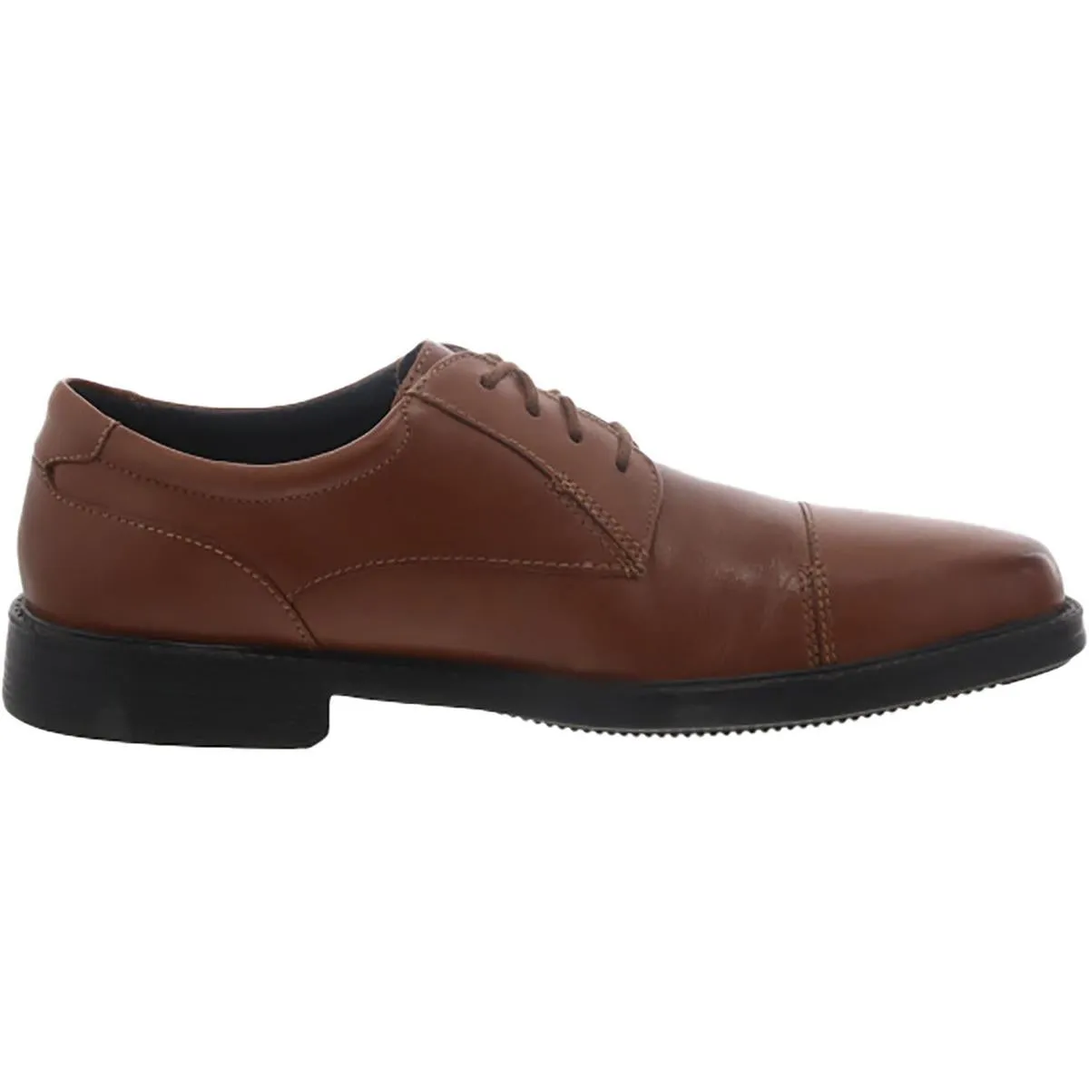Bostonian Mens Wenham Cap Leather Square Toe Cap Toe Oxfords