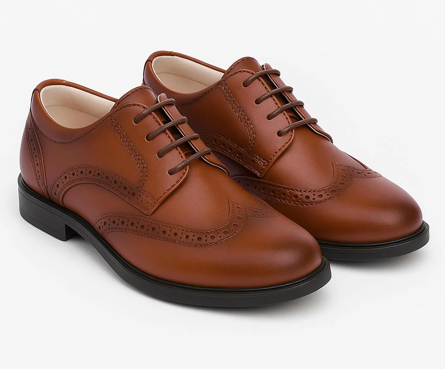 Boys?? Patent Derby Dress Shoes, Wingtip Brogue Lace-Up Wedding Prom Formal Footwear