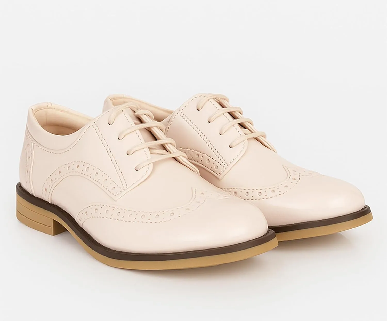 Boys?? Patent Derby Dress Shoes, Wingtip Brogue Lace-Up Wedding Prom Formal Footwear