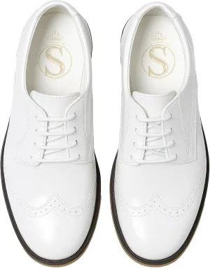 Boys?? Patent Derby Dress Shoes, Wingtip Brogue Lace-Up Wedding Prom Formal Footwear