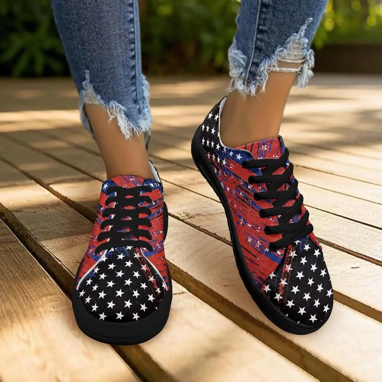 Canvas Shoes Lace-Up Low Top Sneakers Womens Fashion Casual Shoes Walking Comfortable Platform Canvas Sneakers