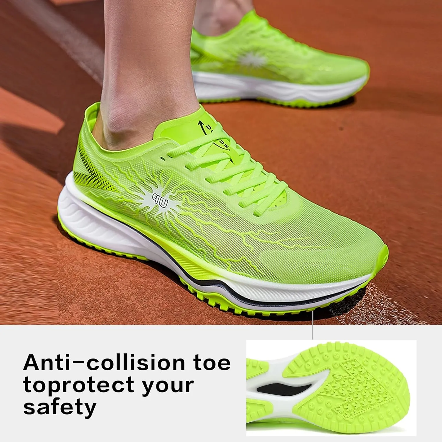 Carbon Plate Road Running Shoes Ultra Light Cushion Sole