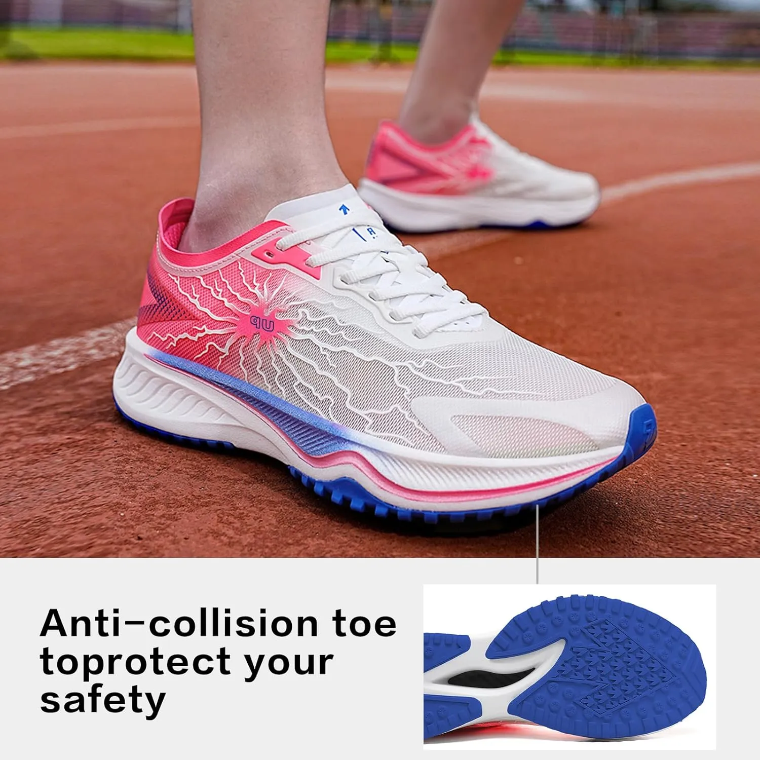 Carbon Plate Road Running Shoes Ultra Light Cushion Sole