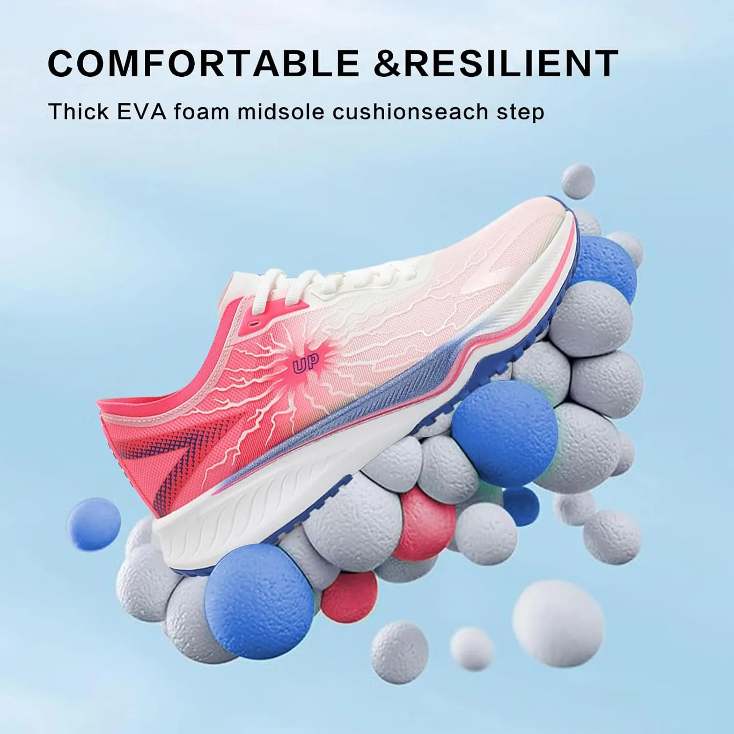 Carbon Plate Road Running Shoes Ultra Light Cushion Sole