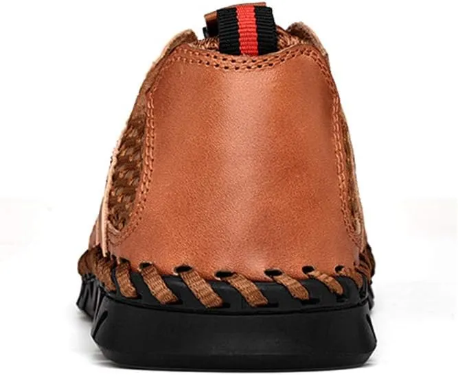 CHICLOVEY Men's Breathable Athletic Trekking Sneakers Closed Toe Outdoor Sport Shoes