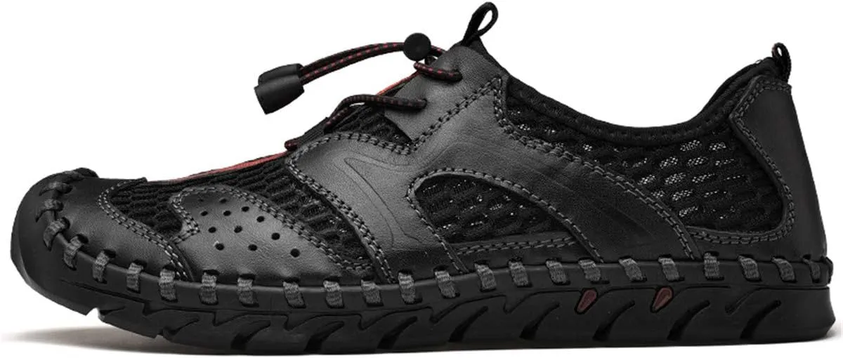 CHICLOVEY Men's Breathable Athletic Trekking Sneakers Closed Toe Outdoor Sport Shoes