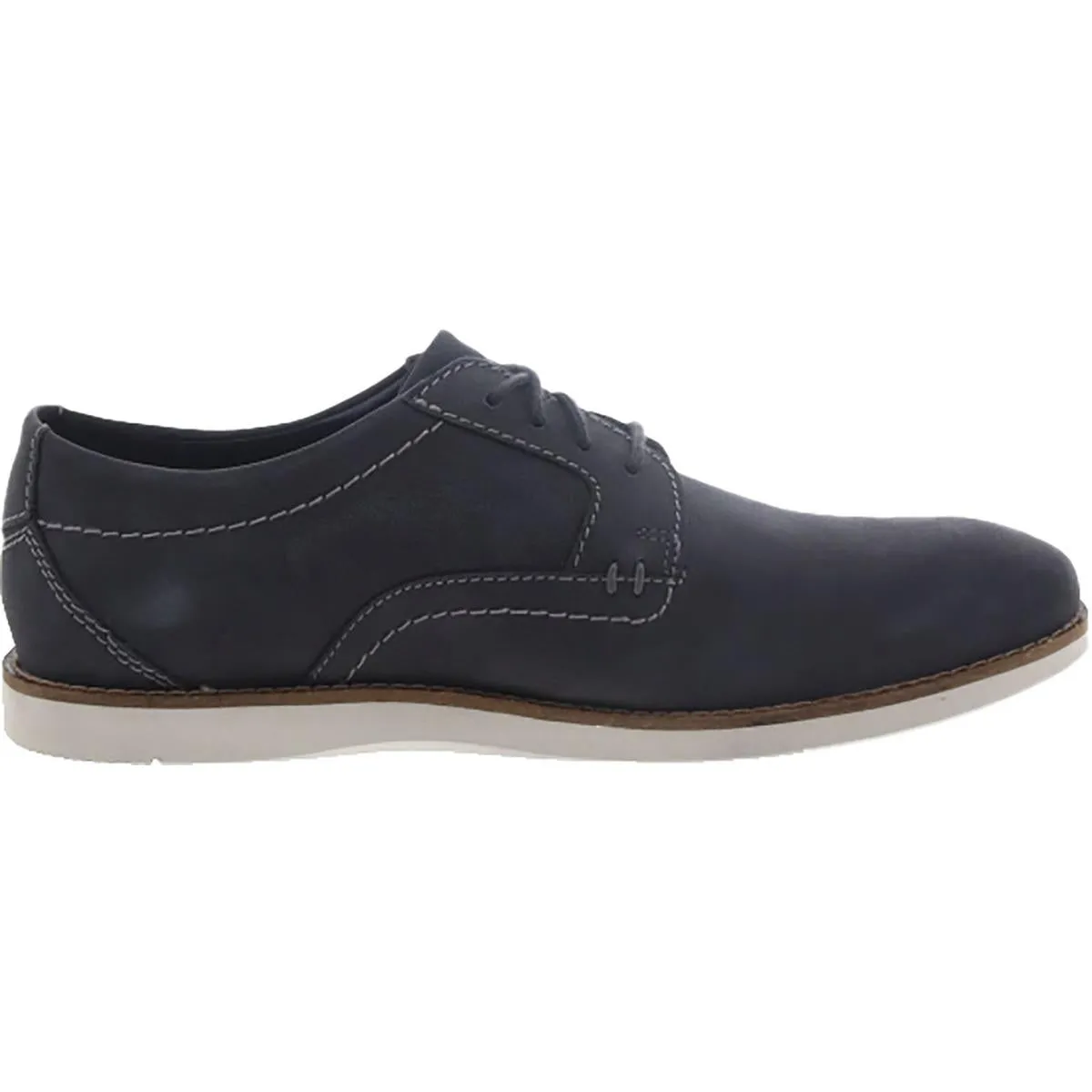 Clarks Mens Raharto Plain  Lace-Up Dressy Oxfords