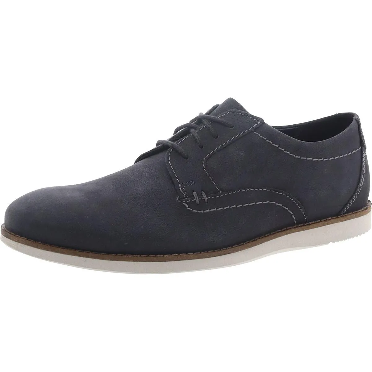 Clarks Mens Raharto Plain  Lace-Up Dressy Oxfords