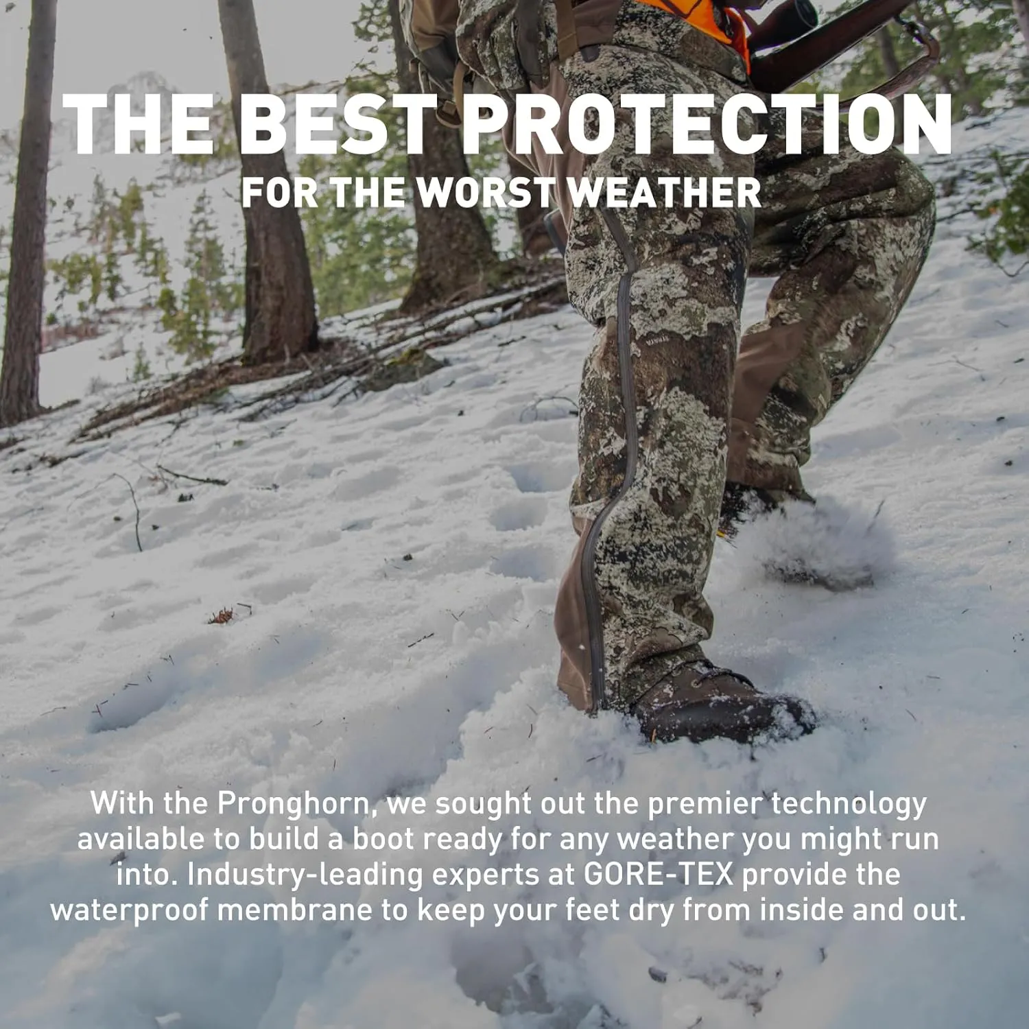 Danner Pronghorn 8 Hunting Boots for Men - Waterproof Gore-Tex and Full-Grain Leather, Cushion Midsole, Torsion Shank, and Vibram Traction Outsole