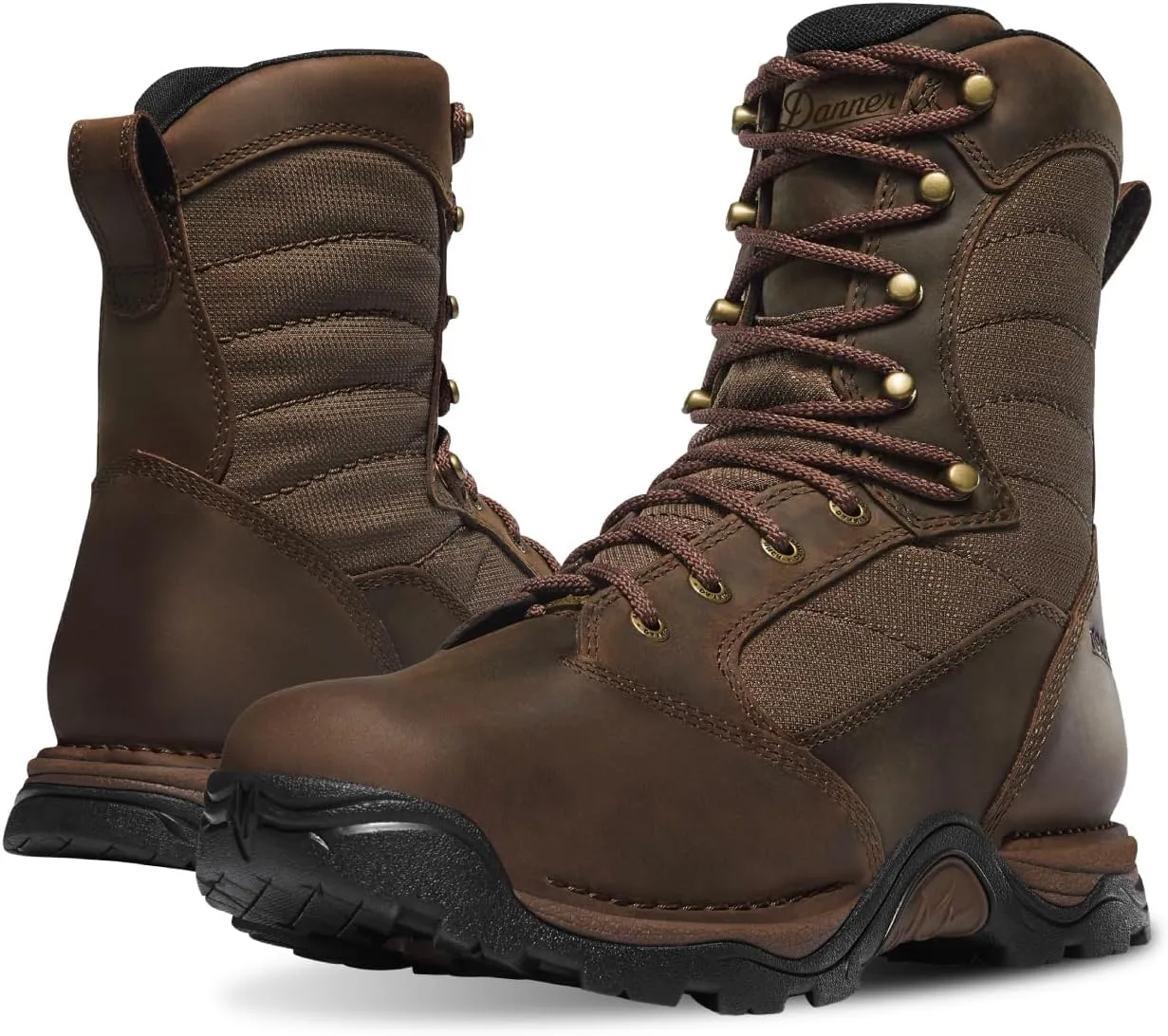 Danner Pronghorn 8 Hunting Boots for Men - Waterproof Gore-Tex and Full-Grain Leather, Cushion Midsole, Torsion Shank, and Vibram Traction Outsole