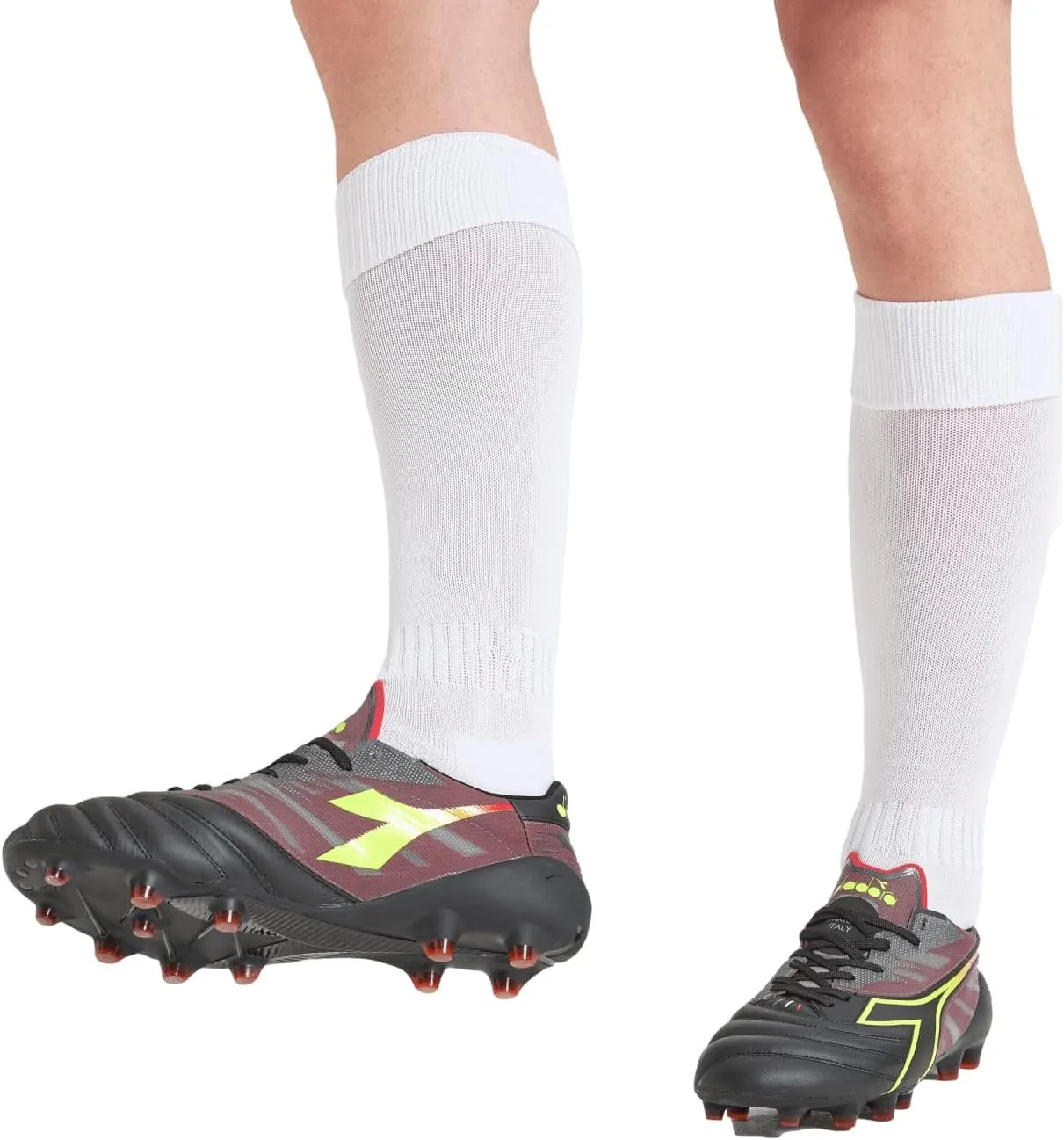 Diadora Brasil Elite Veloce GR ITA LPX Men's Firm Ground Soccer Shoes - Made in Italy, Super Lightweight, Premium Leather, Ideal for Firm Ground