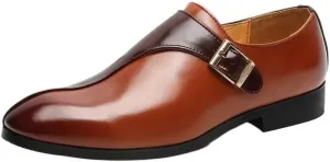 Dress Oxford for Men Slip On Men Fashionable Formal Shoes PU Splicing Business Office Loafers Gentleman Banquet Social Shoes Men Shoes