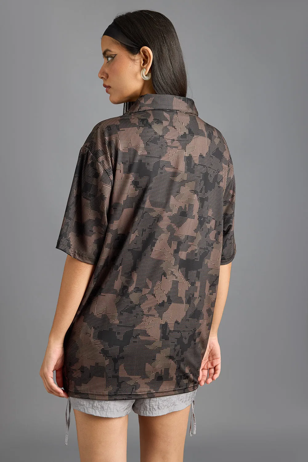 Earthy Print Women's Polo T-Shirt