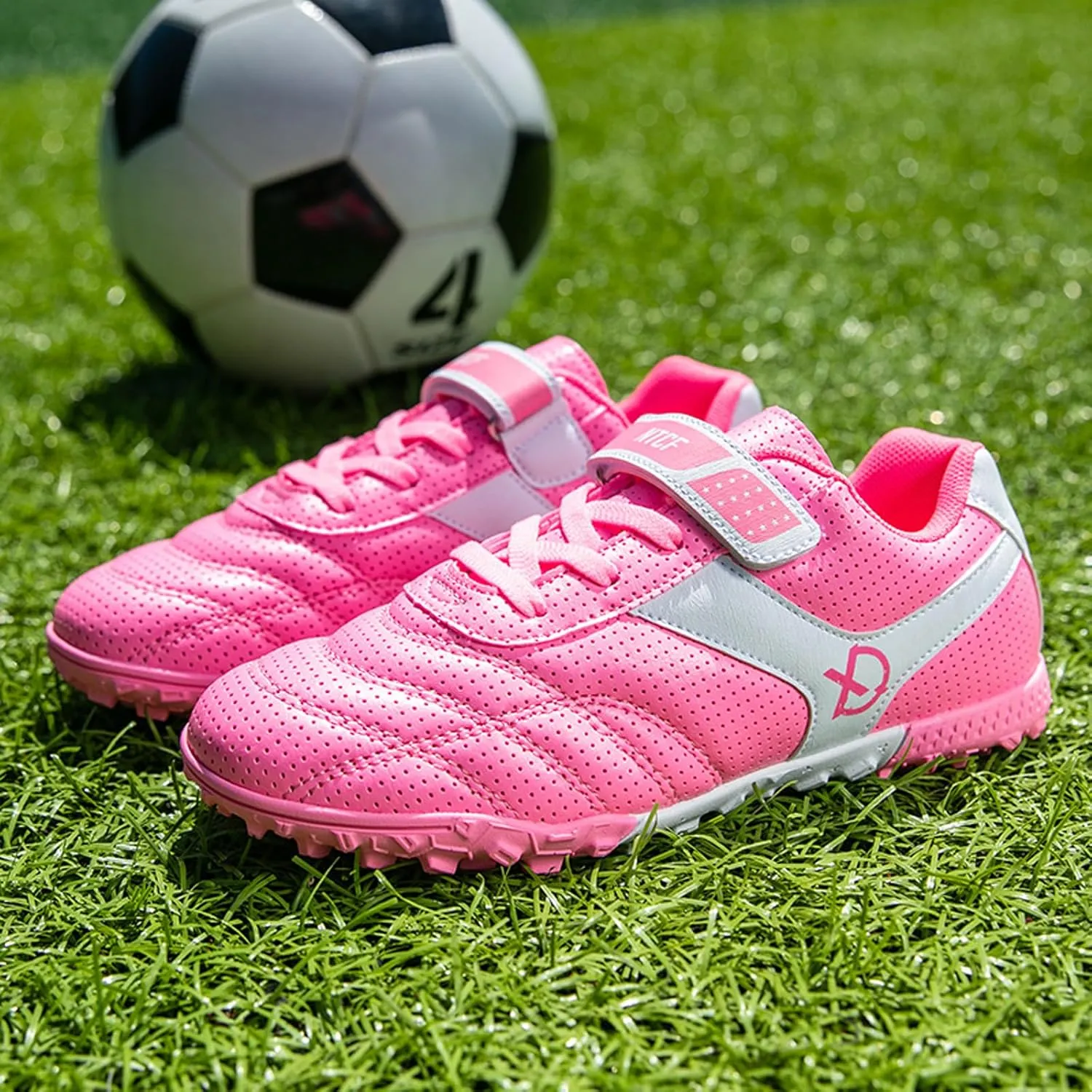 Eliogn Boys Girls AG/FG Soccer Shoes Outdoor Athletic Actual Combat Training Shoes Football Shoes for Kids (Little Kid/Big Kid)