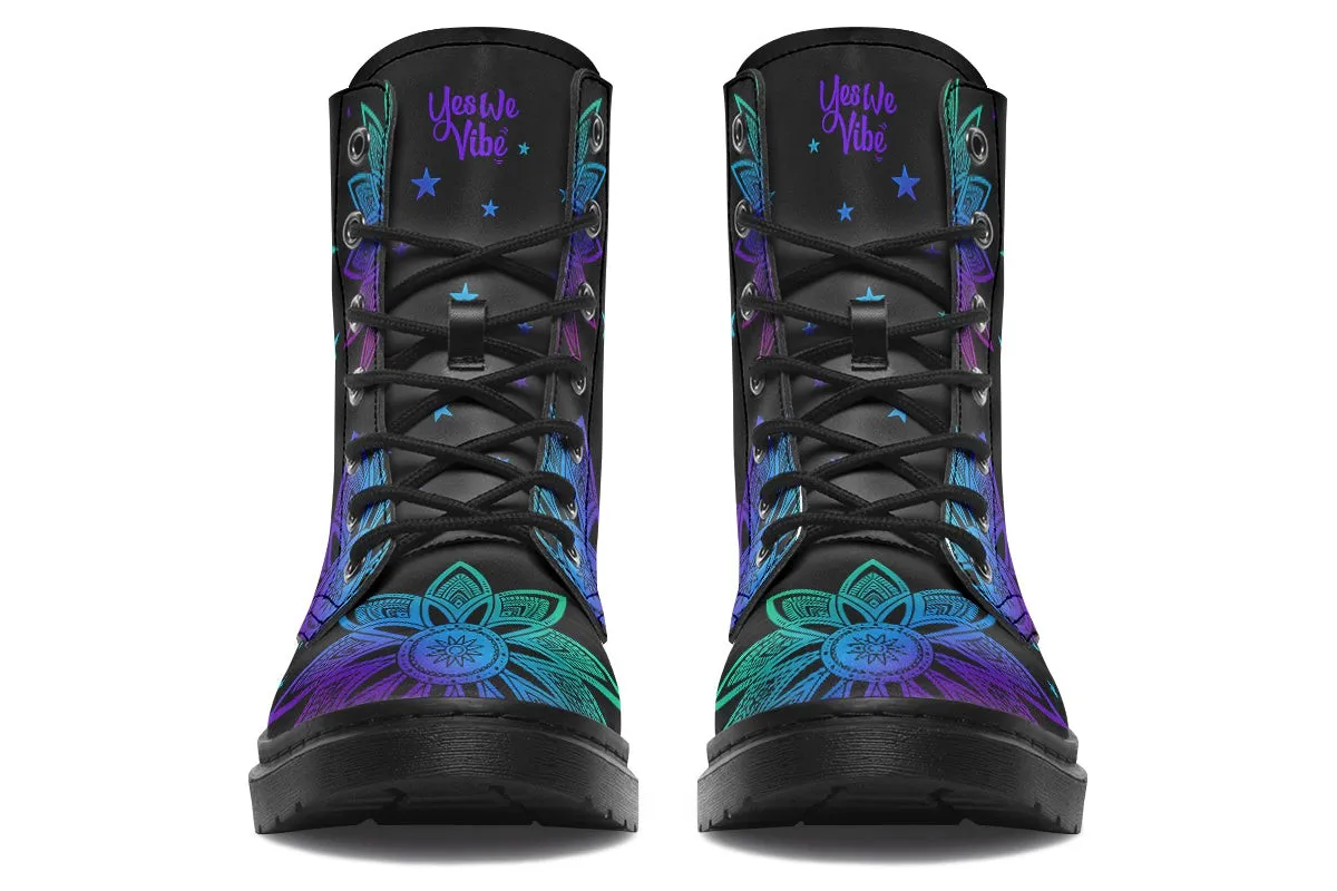 Floral Moon And Stars