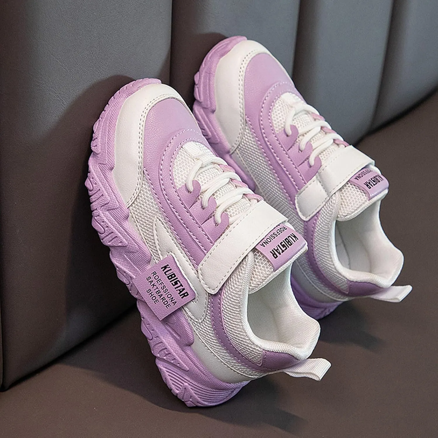 Girls Sneakers,Sneakers for Girls Fashion Athletic Running Sport Sneakers Kids Comfortable Lace Up Mesh Walking Shoes
