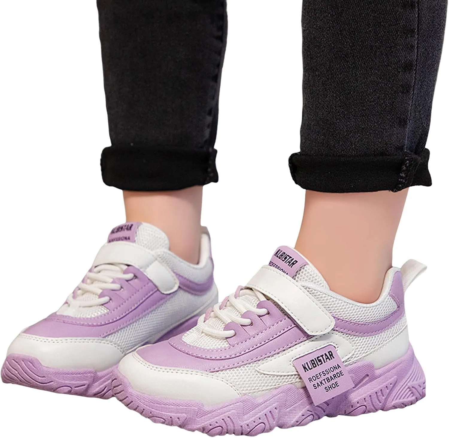 Girls Sneakers,Sneakers for Girls Fashion Athletic Running Sport Sneakers Kids Comfortable Lace Up Mesh Walking Shoes