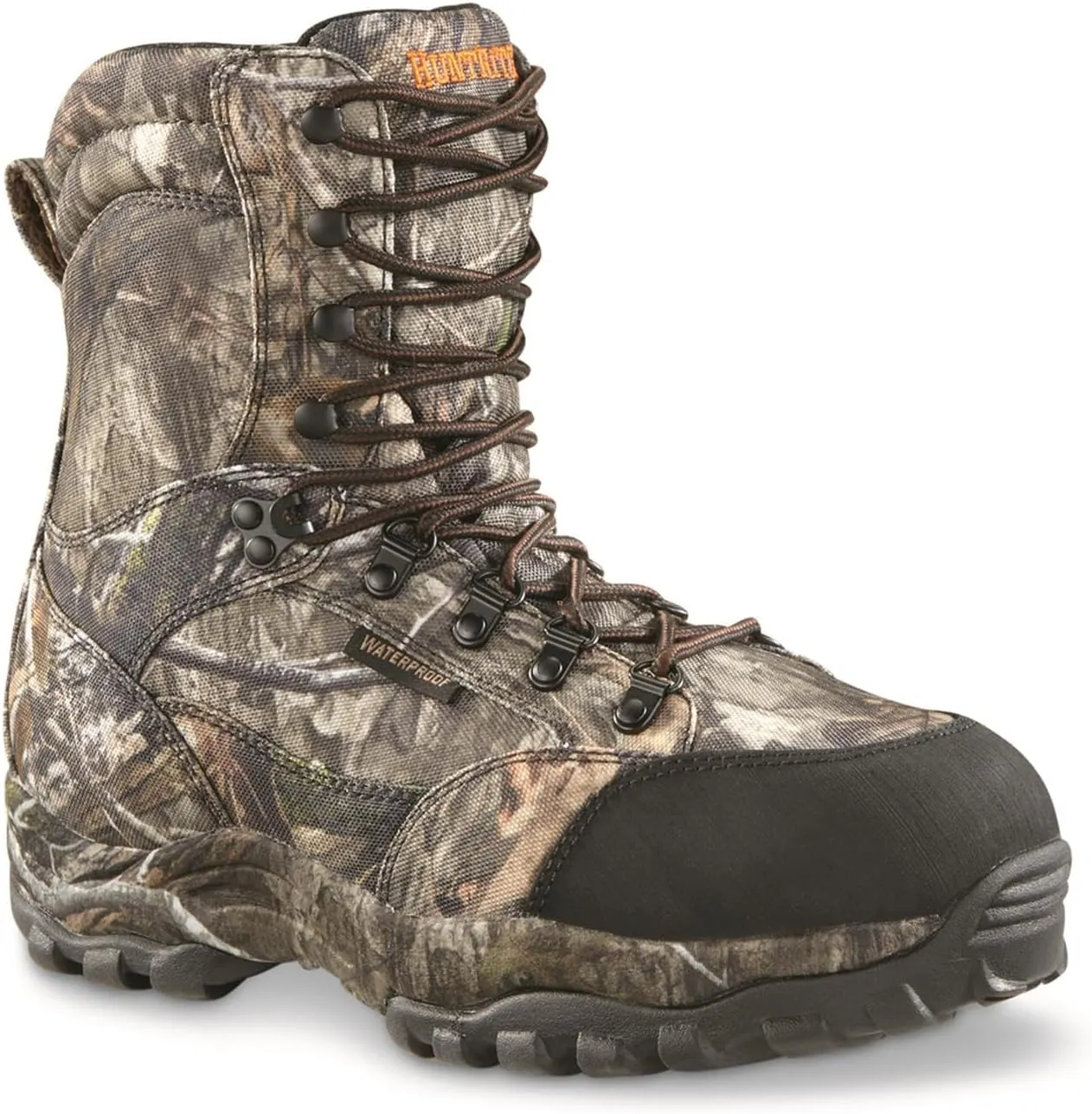 Guidelight 8" Waterproof Hunting Boots; for Men, Hiking, Climbing, Hunting Lace-Up Shoes with Thick Rubber Sole