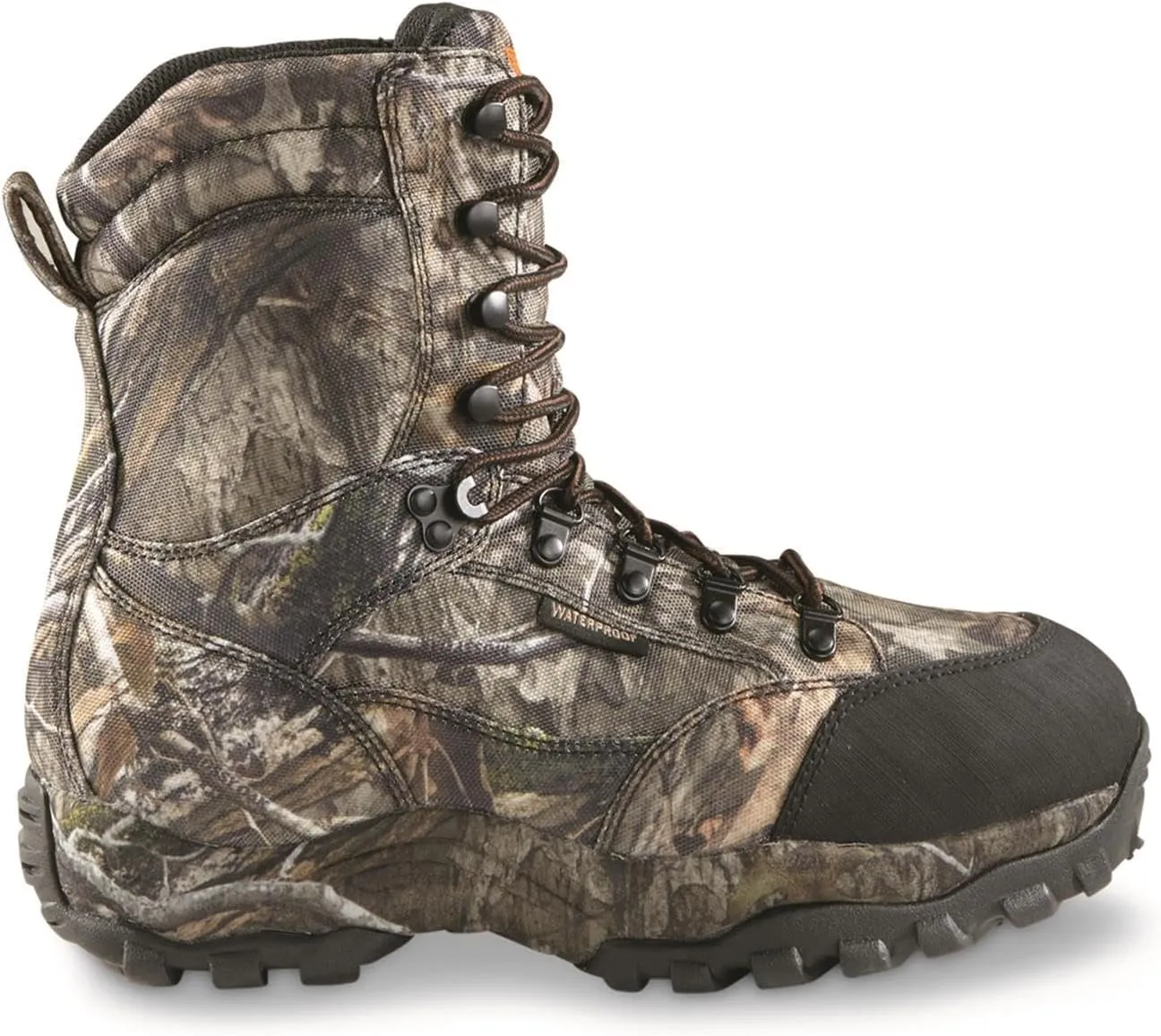 Guidelight 8" Waterproof Hunting Boots; for Men, Hiking, Climbing, Hunting Lace-Up Shoes with Thick Rubber Sole