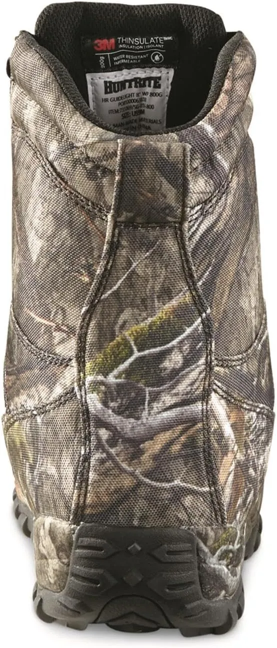 Guidelight 8" Waterproof Hunting Boots; for Men, Hiking, Climbing, Hunting Lace-Up Shoes with Thick Rubber Sole