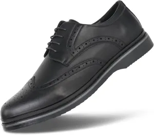 Hawkwell Men's Plus Size Wingtip Brogue Oxfords Dress Shoes US Size 13 14 15 16 17
