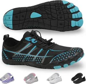 Hike Barefoot Shoes for Women Men - Quick Dry Wide Toe Box Beach Swim Athletic Sports Shoes, Non-Slip Hike Yoga Lightweight Footwear Aqua Hiking Walking Kayaking Diving Surfing