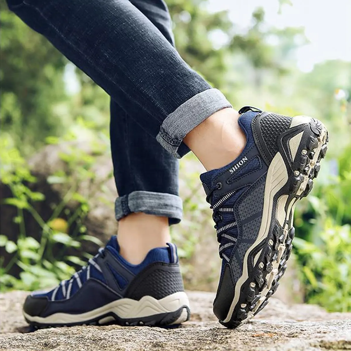 Hiking Shoes Mens Waterproof Mountain Trekking Shoes Women Breathable Walking Shoes Outdoor Sports Winter Boots