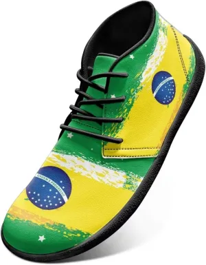 Howilath St. Patrick's Day Barefoot Running Shoes Men Extra Width Running Shoes Trail Running Sneakers for Walking Hiking