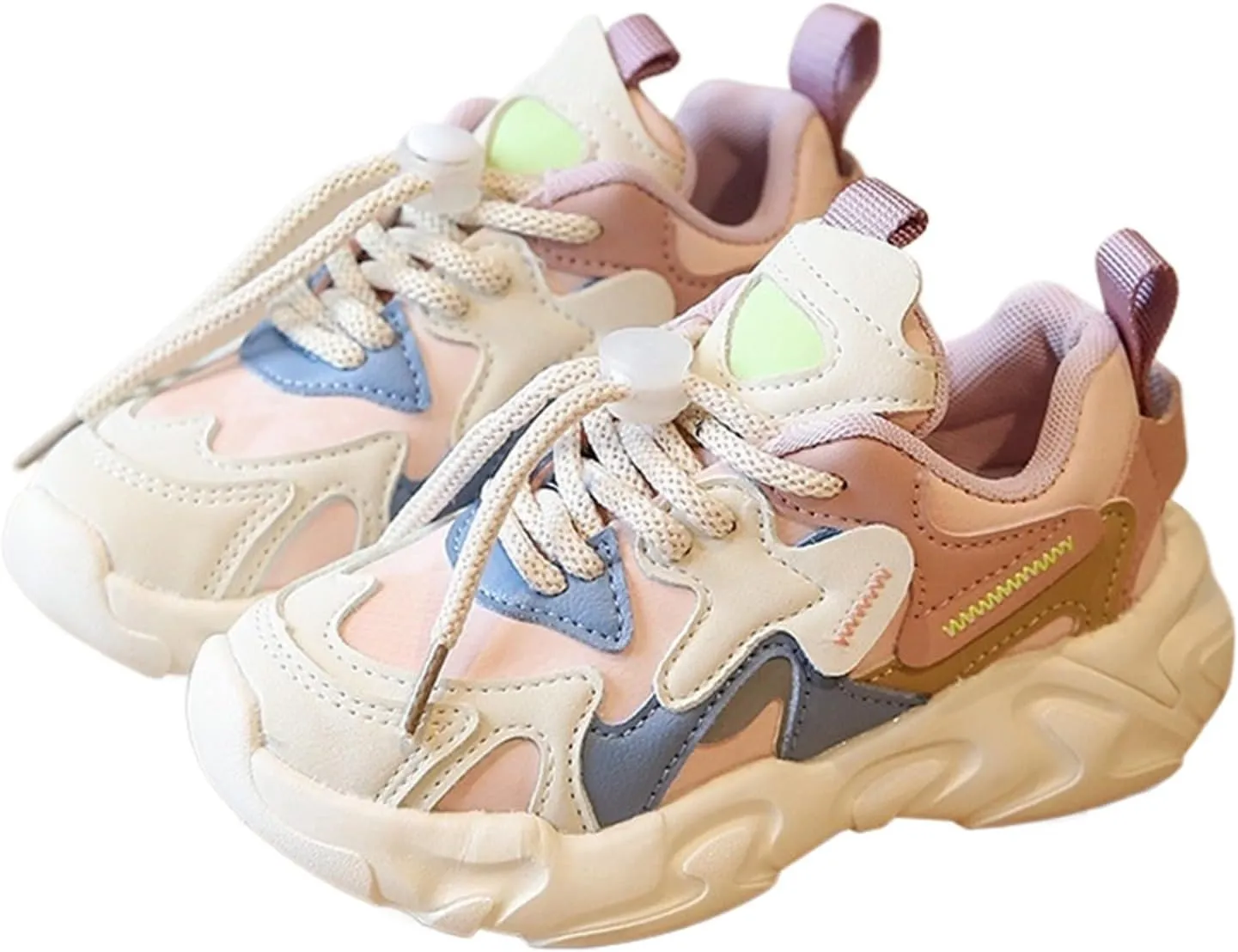 IWIHMIV Girls Running Shoes Kids Sneakers Boys Girls Kids Sneakers Running Outdoor Walking Tennis Shoes Non Slip Sneakers